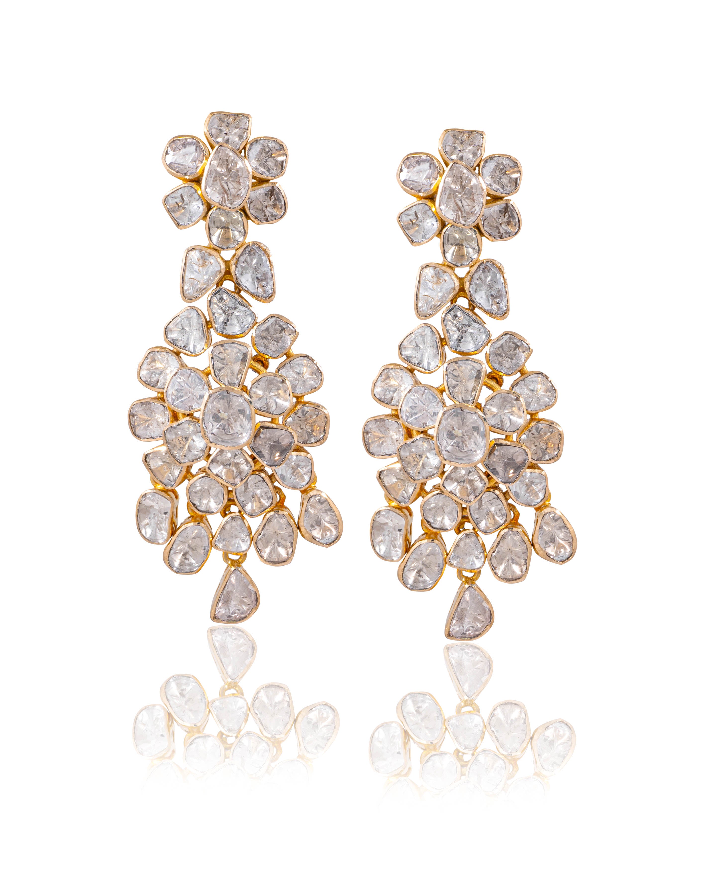 Zircon Fancy Long Earrings R122268 – KANAIRA By Tulasi Fashion Jewellery